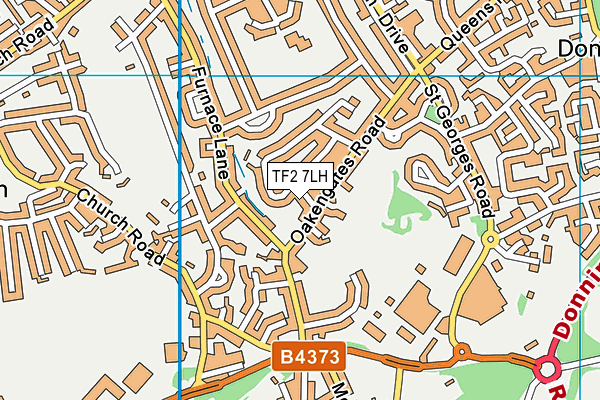 TF2 7LH map - OS VectorMap District (Ordnance Survey) TF2 7LH map - OS VectorMap District (Ordnance Survey)