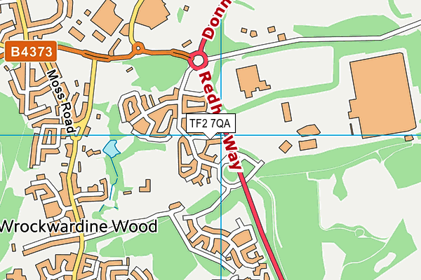 TF2 7QA map - OS VectorMap District (Ordnance Survey)