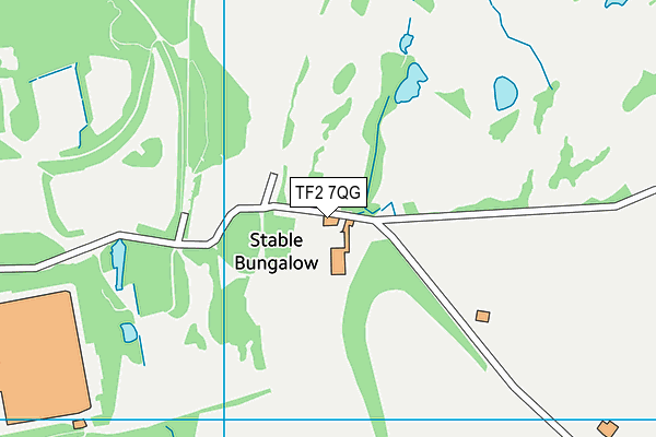 TF2 7QG map - OS VectorMap District (Ordnance Survey)