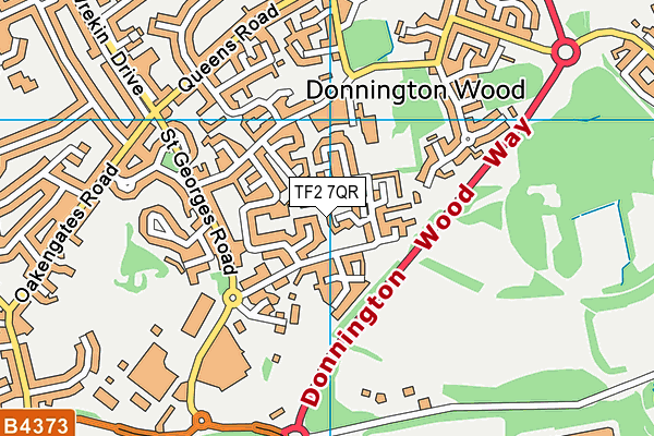 TF2 7QR map - OS VectorMap District (Ordnance Survey)