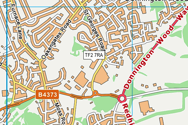 TF2 7RA map - OS VectorMap District (Ordnance Survey) TF2 7RA map - OS VectorMap District (Ordnance Survey)