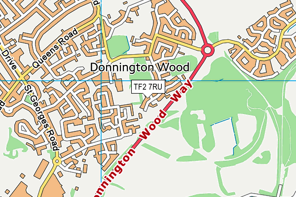 TF2 7RU map - OS VectorMap District (Ordnance Survey) TF2 7RU map - OS VectorMap District (Ordnance Survey)