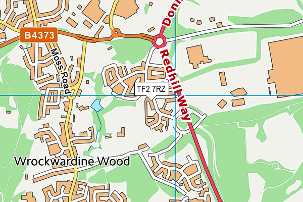 TF2 7RZ map - OS VectorMap District (Ordnance Survey) TF2 7RZ map - OS VectorMap District (Ordnance Survey)