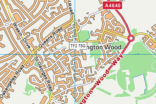 TF2 7SG map - OS VectorMap District (Ordnance Survey) TF2 7SG map - OS VectorMap District (Ordnance Survey)
