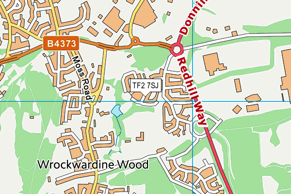 TF2 7SJ map - OS VectorMap District (Ordnance Survey) TF2 7SJ map - OS VectorMap District (Ordnance Survey)