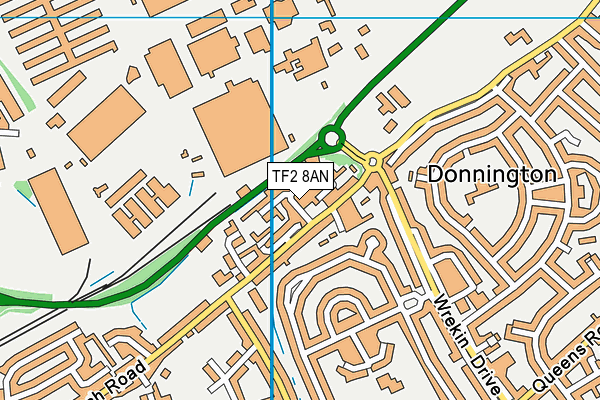 TF2 8AN map - OS VectorMap District (Ordnance Survey) TF2 8AN map - OS VectorMap District (Ordnance Survey)