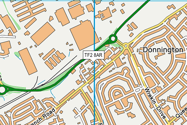 TF2 8AR map - OS VectorMap District (Ordnance Survey) TF2 8AR map - OS VectorMap District (Ordnance Survey)