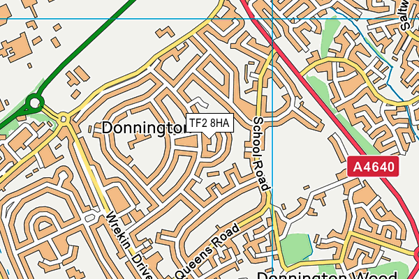 TF2 8HA map - OS VectorMap District (Ordnance Survey) TF2 8HA map - OS VectorMap District (Ordnance Survey)