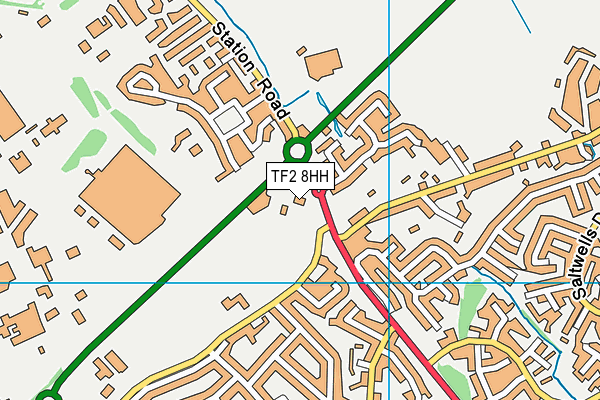 TF2 8HH map - OS VectorMap District (Ordnance Survey) TF2 8HH map - OS VectorMap District (Ordnance Survey)