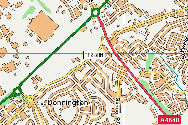 TF2 8HN map - OS VectorMap District (Ordnance Survey) TF2 8HN map - OS VectorMap District (Ordnance Survey)