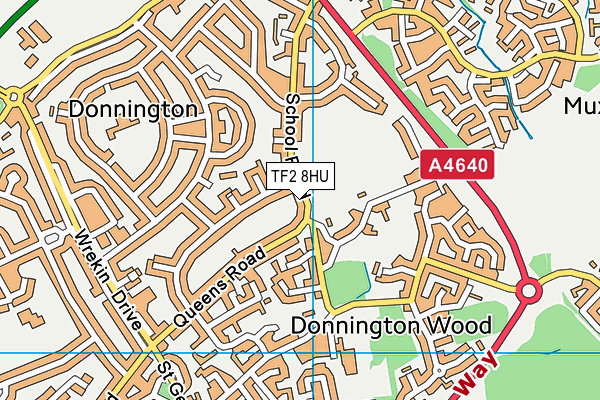 TF2 8HU map - OS VectorMap District (Ordnance Survey) TF2 8HU map - OS VectorMap District (Ordnance Survey)