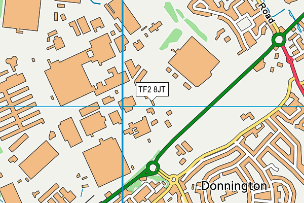 TF2 8JT map - OS VectorMap District (Ordnance Survey) TF2 8JT map - OS VectorMap District (Ordnance Survey)