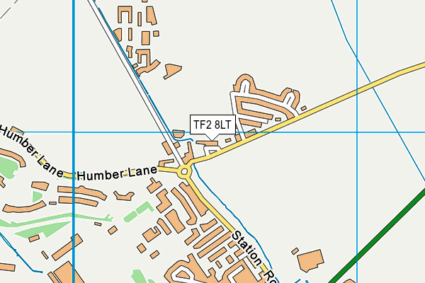 TF2 8LT map - OS VectorMap District (Ordnance Survey) TF2 8LT map - OS VectorMap District (Ordnance Survey)