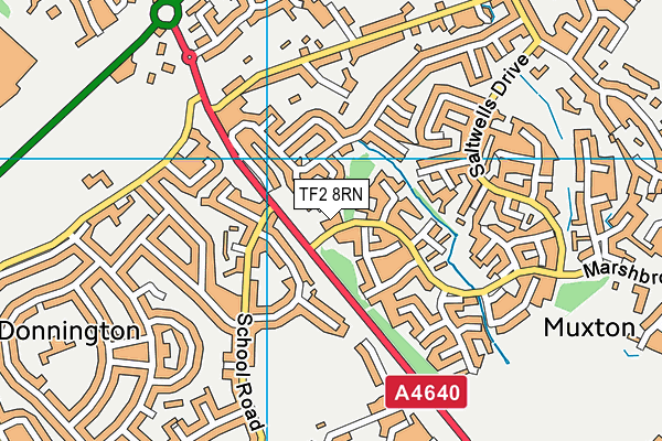 TF2 8RN map - OS VectorMap District (Ordnance Survey) TF2 8RN map - OS VectorMap District (Ordnance Survey)