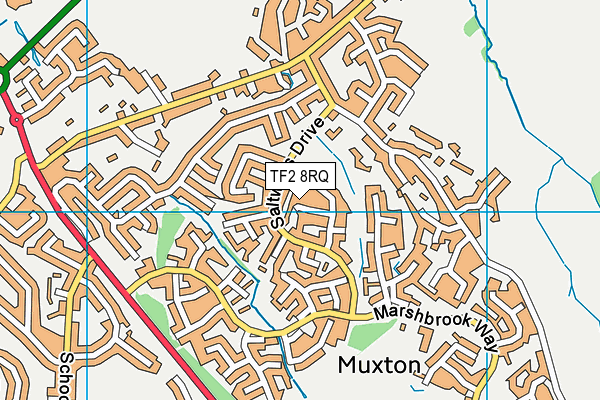 TF2 8RQ map - OS VectorMap District (Ordnance Survey) TF2 8RQ map - OS VectorMap District (Ordnance Survey)