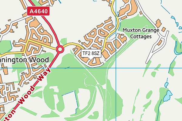 TF2 8SZ map - OS VectorMap District (Ordnance Survey)