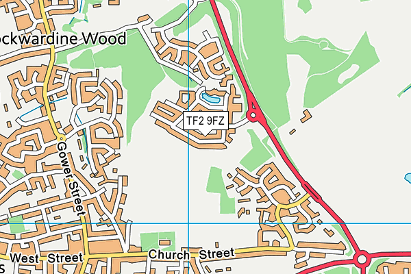 TF2 9FZ map - OS VectorMap District (Ordnance Survey) TF2 9FZ map - OS VectorMap District (Ordnance Survey)