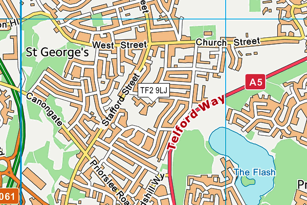 TF2 9LJ map - OS VectorMap District (Ordnance Survey) TF2 9LJ map - OS VectorMap District (Ordnance Survey)
