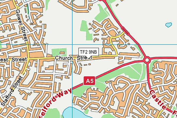 TF2 9NB map - OS VectorMap District (Ordnance Survey) TF2 9NB map - OS VectorMap District (Ordnance Survey)