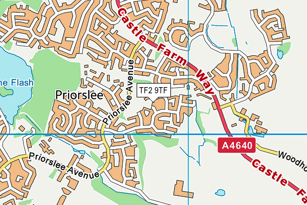 TF2 9TF map - OS VectorMap District (Ordnance Survey)