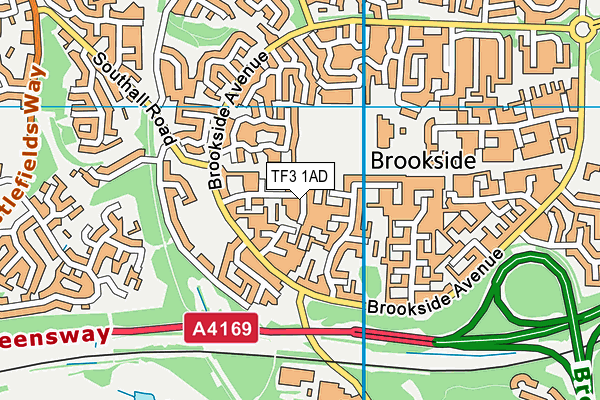 TF3 1AD map - OS VectorMap District (Ordnance Survey) TF3 1AD map - OS VectorMap District (Ordnance Survey)