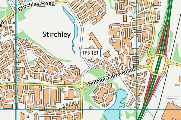 TF3 1ET map - OS VectorMap District (Ordnance Survey) TF3 1ET map - OS VectorMap District (Ordnance Survey)