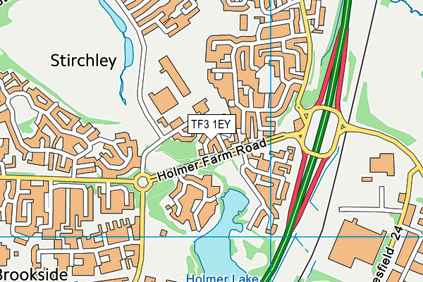 TF3 1EY map - OS VectorMap District (Ordnance Survey) TF3 1EY map - OS VectorMap District (Ordnance Survey)