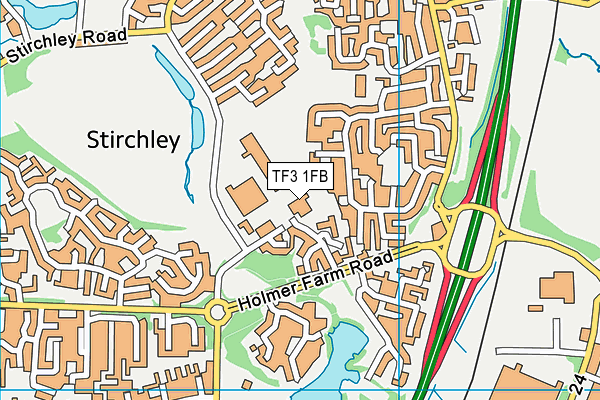 TF3 1FB map - OS VectorMap District (Ordnance Survey) TF3 1FB map - OS VectorMap District (Ordnance Survey)