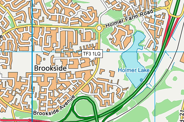TF3 1LQ map - OS VectorMap District (Ordnance Survey) TF3 1LQ map - OS VectorMap District (Ordnance Survey)