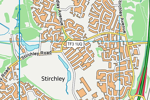TF3 1UQ map - OS VectorMap District (Ordnance Survey) TF3 1UQ map - OS VectorMap District (Ordnance Survey)