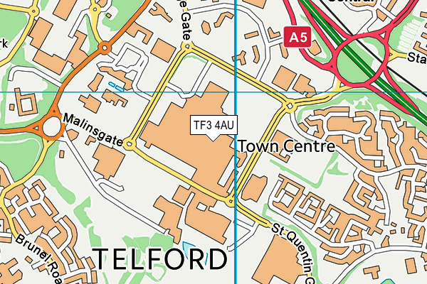 TF3 4AU map - OS VectorMap District (Ordnance Survey) TF3 4AU map - OS VectorMap District (Ordnance Survey)