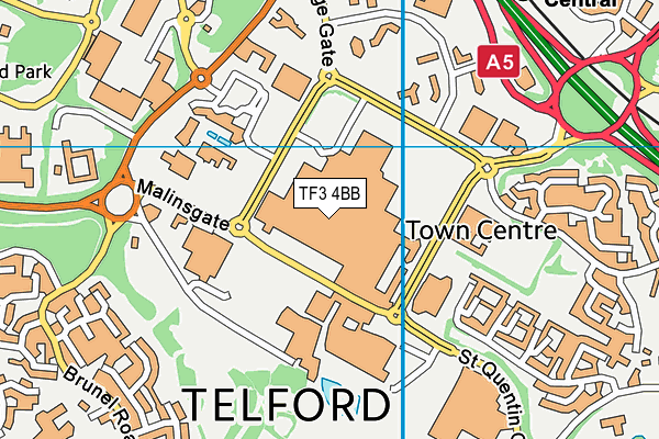TF3 4BB map - OS VectorMap District (Ordnance Survey) TF3 4BB map - OS VectorMap District (Ordnance Survey)