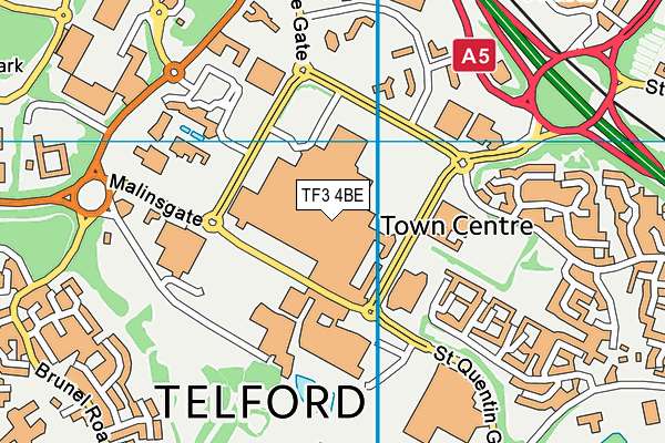 TF3 4BE map - OS VectorMap District (Ordnance Survey) TF3 4BE map - OS VectorMap District (Ordnance Survey)