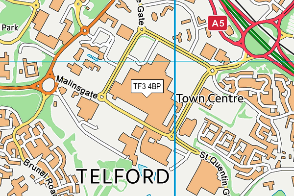 TF3 4BP map - OS VectorMap District (Ordnance Survey) TF3 4BP map - OS VectorMap District (Ordnance Survey)