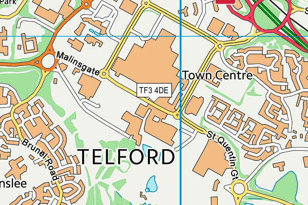 TF3 4DE map - OS VectorMap District (Ordnance Survey) TF3 4DE map - OS VectorMap District (Ordnance Survey)