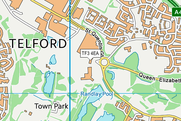 TF3 4EA map - OS VectorMap District (Ordnance Survey) TF3 4EA map - OS VectorMap District (Ordnance Survey)