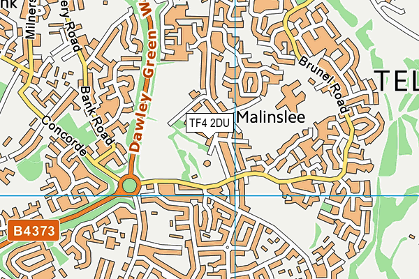 TF4 2DU map - OS VectorMap District (Ordnance Survey) TF4 2DU map - OS VectorMap District (Ordnance Survey)