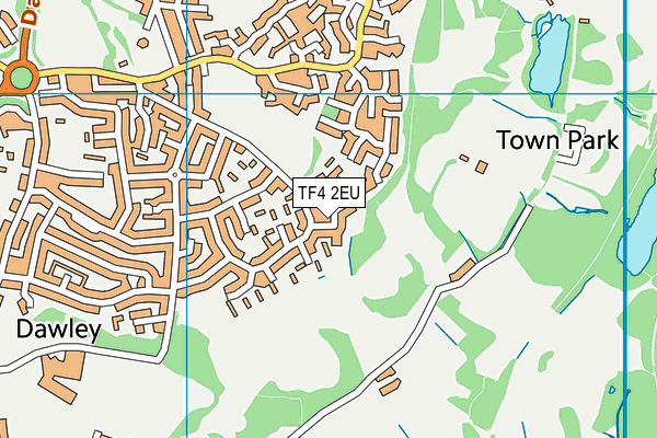 TF4 2EU map - OS VectorMap District (Ordnance Survey) TF4 2EU map - OS VectorMap District (Ordnance Survey)