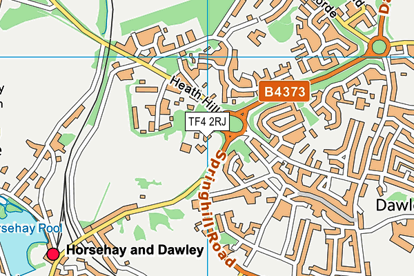 TF4 2RJ map - OS VectorMap District (Ordnance Survey) TF4 2RJ map - OS VectorMap District (Ordnance Survey)