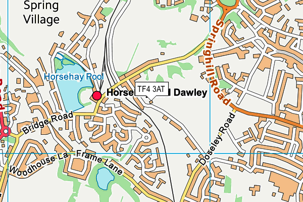 TF4 3AT map - OS VectorMap District (Ordnance Survey) TF4 3AT map - OS VectorMap District (Ordnance Survey)