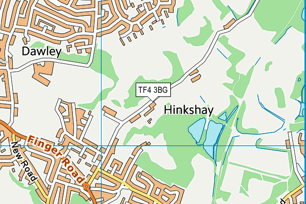 TF4 3BG map - OS VectorMap District (Ordnance Survey) TF4 3BG map - OS VectorMap District (Ordnance Survey)