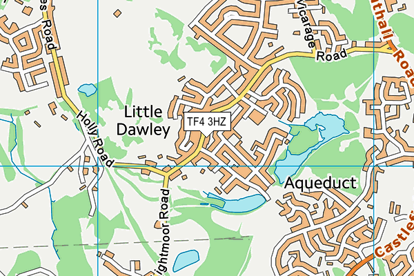 TF4 3HZ map - OS VectorMap District (Ordnance Survey) TF4 3HZ map - OS VectorMap District (Ordnance Survey)