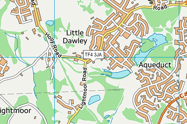 TF4 3JA map - OS VectorMap District (Ordnance Survey) TF4 3JA map - OS VectorMap District (Ordnance Survey)
