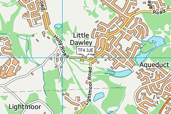 TF4 3JE map - OS VectorMap District (Ordnance Survey) TF4 3JE map - OS VectorMap District (Ordnance Survey)