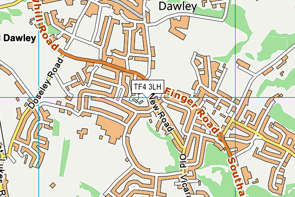 TF4 3LH map - OS VectorMap District (Ordnance Survey) TF4 3LH map - OS VectorMap District (Ordnance Survey)
