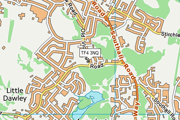 TF4 3NQ map - OS VectorMap District (Ordnance Survey) TF4 3NQ map - OS VectorMap District (Ordnance Survey)