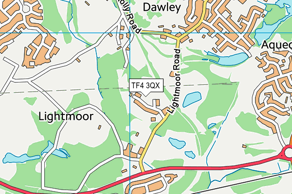 TF4 3QX map - OS VectorMap District (Ordnance Survey) TF4 3QX map - OS VectorMap District (Ordnance Survey)