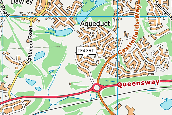 TF4 3RT map - OS VectorMap District (Ordnance Survey) TF4 3RT map - OS VectorMap District (Ordnance Survey)