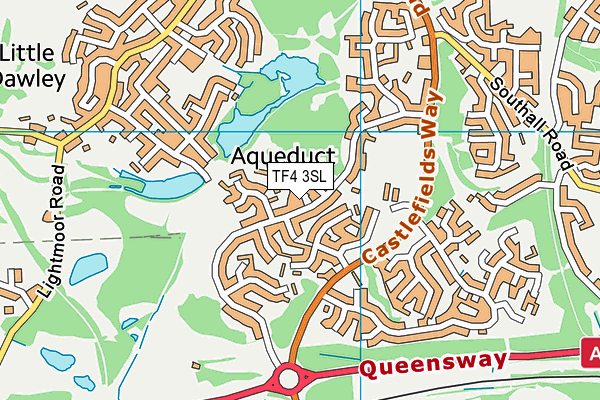 TF4 3SL map - OS VectorMap District (Ordnance Survey) TF4 3SL map - OS VectorMap District (Ordnance Survey)