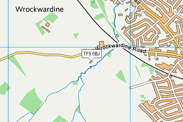 TF5 0BJ map - OS VectorMap District (Ordnance Survey) TF5 0BJ map - OS VectorMap District (Ordnance Survey)